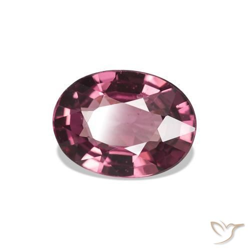 rodolita granada roxo avermelhado Natural 0.98ct, Corte Oval, VS