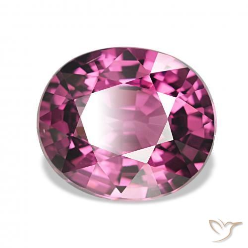 rodolita granada Rosa Profundo Baga Roxo Natural 4.21ct, oval, VVS