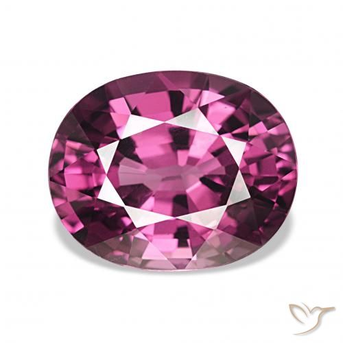 4.24ct Medium Dark-Purple rodolita granada, oval, VVS