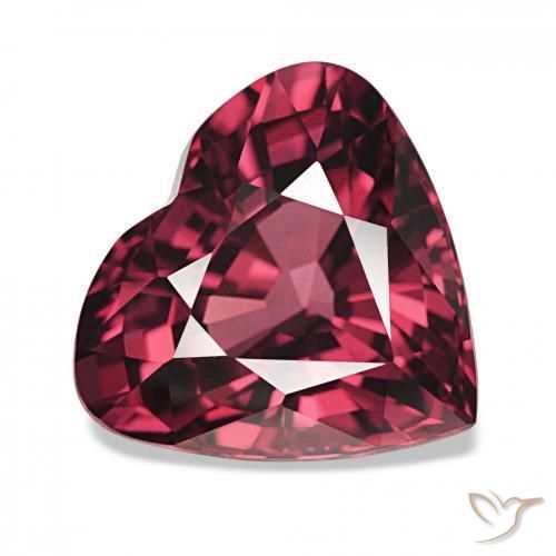 rodolita granada Medium Dark-Red Natural 4.75ct, Coração, VVS