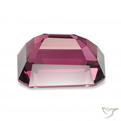 rodolita granada Vermelho roxo Natural 4.61ct, Corte Octógono / Esmeralda, VVS