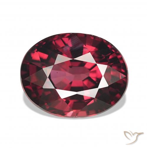 rodolita granada Vermelho escuro Natural 4.30ct, oval, VS