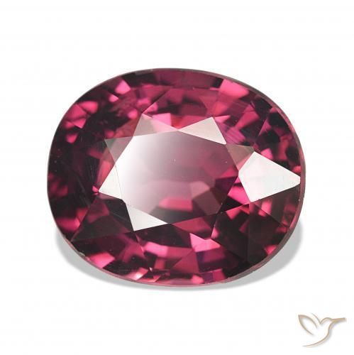 rodolita granada Vermelho escuro Natural 4.18ct, oval, VS