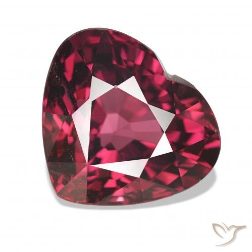 rodolita granada framboesa vermelha Natural 4.31ct, Coração, VS