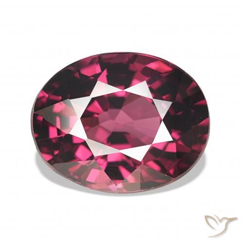 rodolita granada framboesa vermelha Natural 4.26ct, oval, VVS