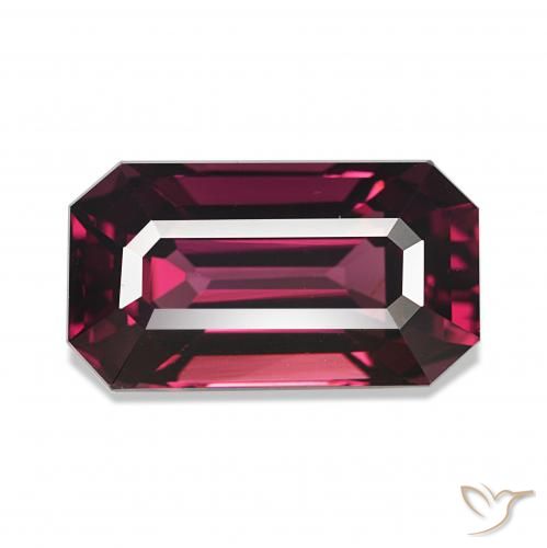 rodolita granada framboesa vermelha Natural 4.55ct, Corte Octógono / Esmeralda, VVS