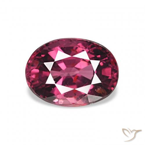 rodolita granada roxo avermelhado Natural 1.26ct, oval, VS