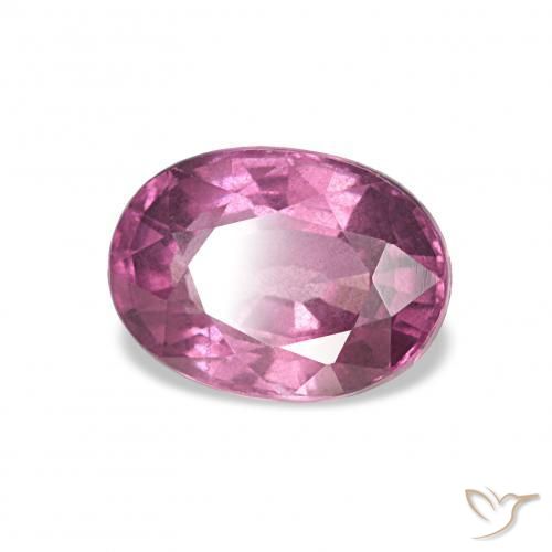 rodolita granada roxo avermelhado Natural 1.16ct, oval, VS