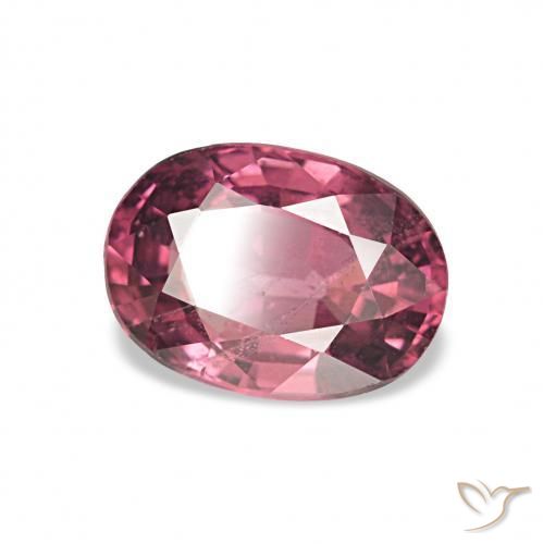rodolita granada vermelho médio Natural 1.09ct, oval, VS