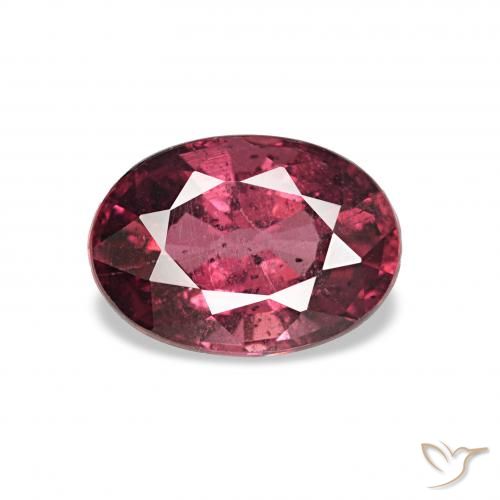 rodolita granada Medium Dark-Red Natural 1.04ct, oval, VS