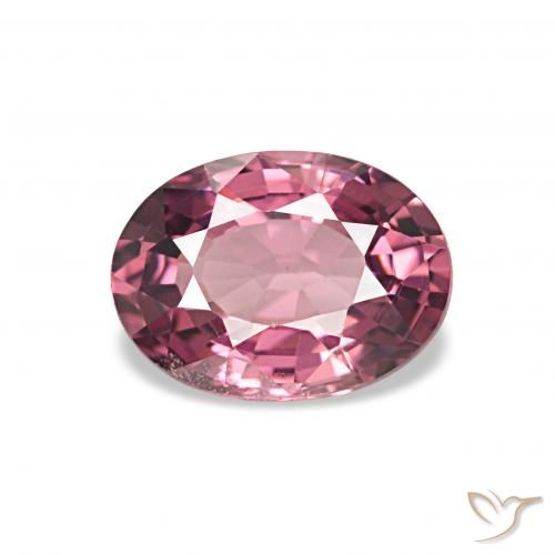 1.05ct rosa médio rodolita granada, oval, VVS-VS