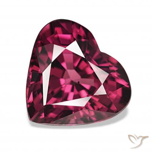 rodolita granada Roxo escuro Natural 4.57ct, Coração, VS