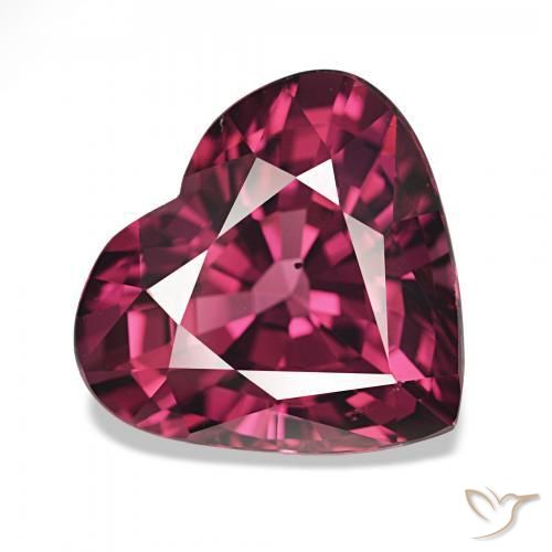 rodolita granada Roxo escuro Natural 4.57ct, Coração, VS