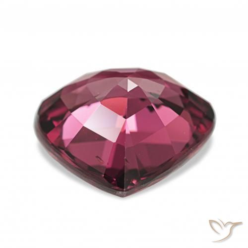 rodolita granada Roxo profundo Natural 4.88ct, Coração, VS