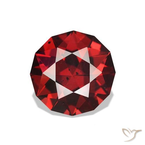 rodolita granada vermelho intenso Natural 1.74ct, Redondo, VS