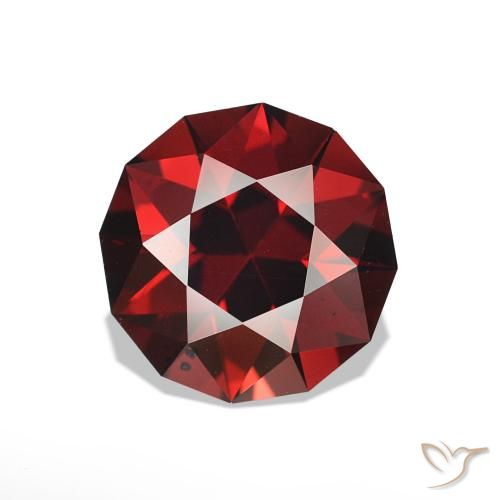 rodolita granada vermelho intenso Natural 1.83ct, Redondo, VS