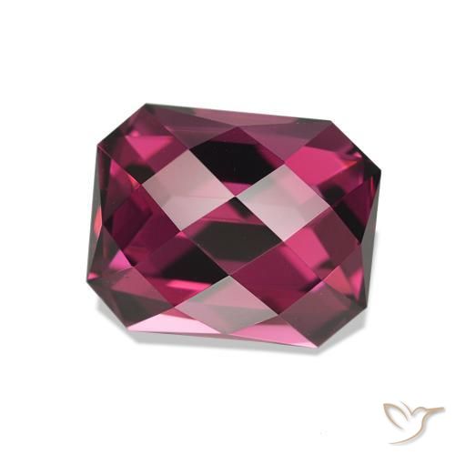 rodolita granada roxo médio Natural 2.32ct, Corte Octógono / Esmeralda, VS
