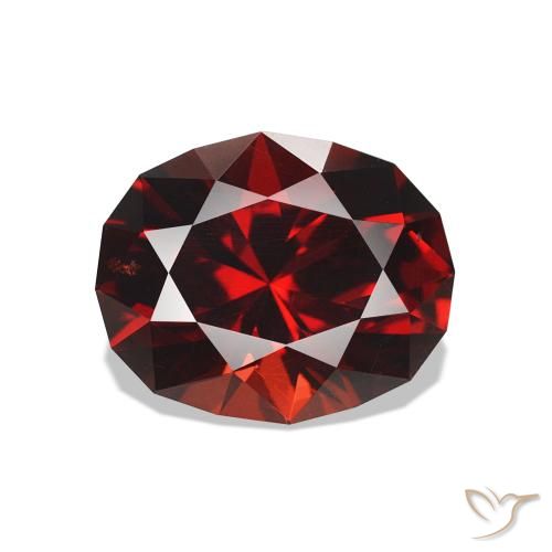 rodolita granada Vermelho escuro Natural 2.06ct, oval, VS