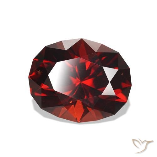 rodolita granada Vermelho escuro Natural 2.06ct, oval, VS