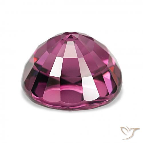 rodolita granada Medium Dark Reddish-Purple Natural 4.96ct, Almofada, VVS