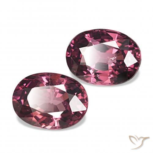 Pedras preciosas de rodolita granada Vermelho roxo natural de 2.14 ct, oval, VS