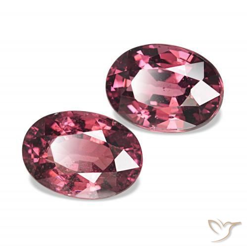 Pedras preciosas de rodolita granada Vermelho roxo natural de 2.09 ct, oval, VS