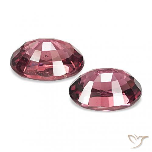 Pedras preciosas de rodolita granada Vermelho roxo natural de 2.09 ct, oval, VS