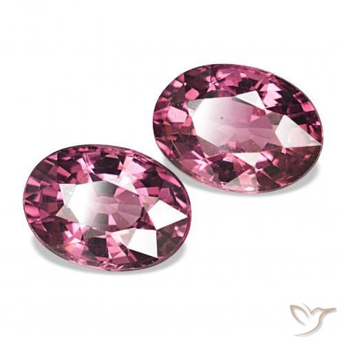 Pedras preciosas de rodolita granada Vermelho roxo natural de 2.14 ct, oval, VVS