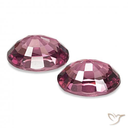 Pedras preciosas de rodolita granada Vermelho roxo natural de 2.14 ct, oval, VVS