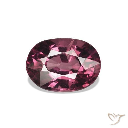 1.10ct Medium Dark-Red rodolita granada, oval, VS