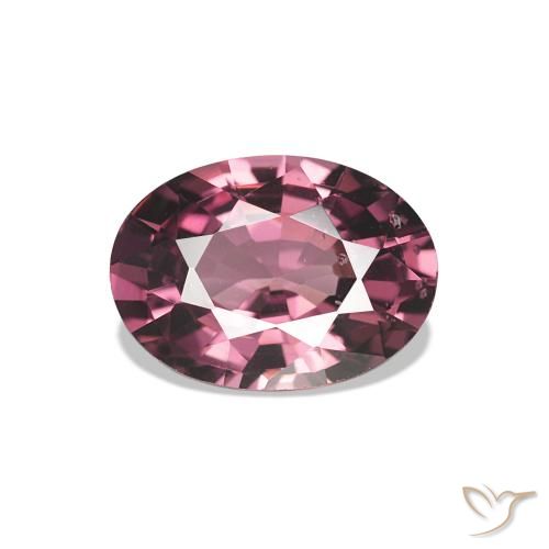 rodolita granada Roxo avermelhado escuro Natural 1.06ct, Corte Oval, VS
