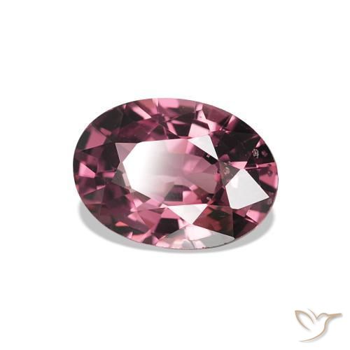 rodolita granada Roxo avermelhado escuro Natural 1.06ct, Corte Oval, VS