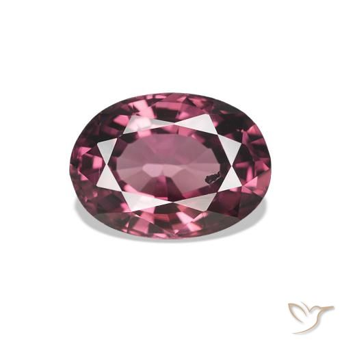 1.11ct Tom Vermelho Framboesa rodolita granada, oval, VS