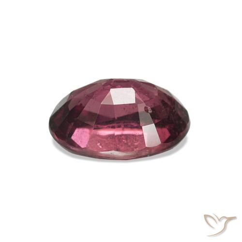 rodolita granada roxo avermelhado Natural 1.10ct, Corte Oval, VS-SI