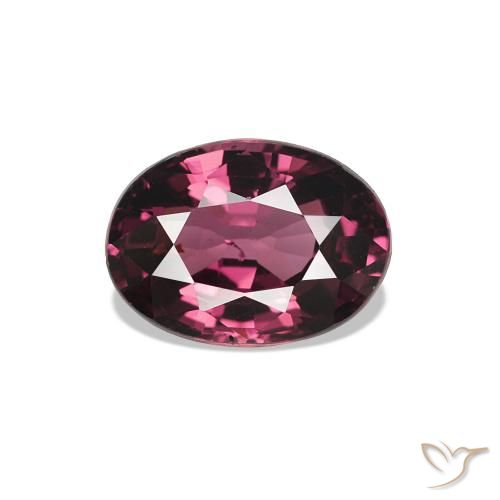 rodolita granada Roxo profundo Natural 1.02ct, oval, VS-SI