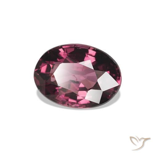 rodolita granada Roxo profundo Natural 1.02ct, oval, VS-SI