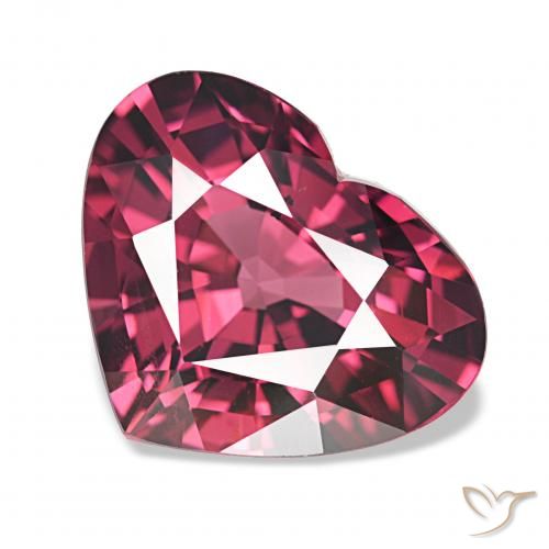 4.15ct Vermelho roxo rodolita granada, Coração, VVS-VS