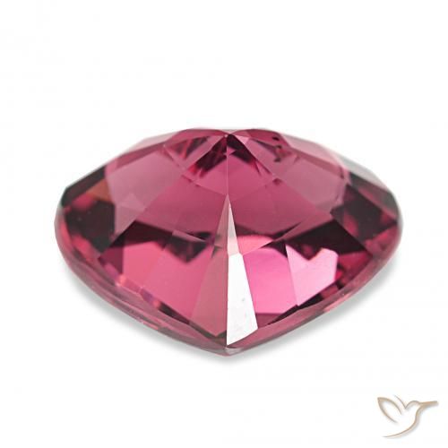 rodolita granada Vermelho roxo Natural 4.15ct, Coração, VVS-VS
