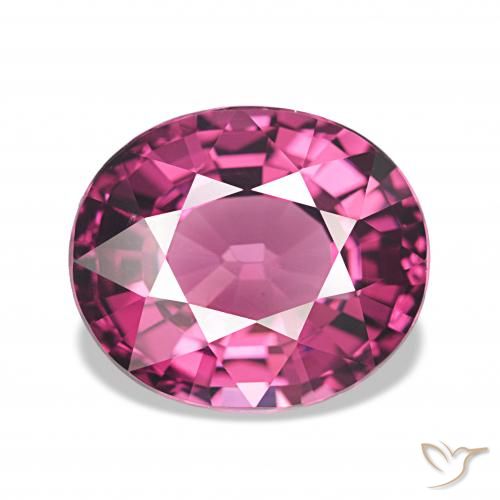 4.36ct roxo médio rodolita granada, oval, VVS-VS