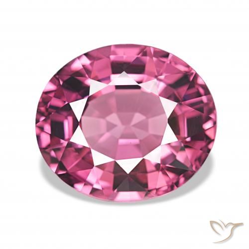 4.66ct Roxo rosado rodolita granada, oval, VVS-VS