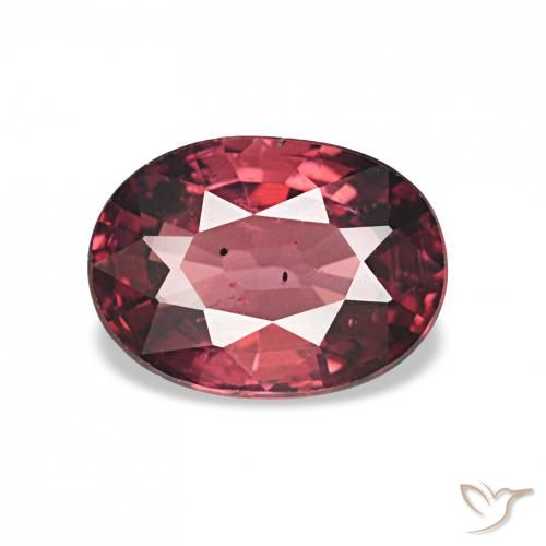 1.01ct Vermelho escarlate rodolita granada, oval, VS