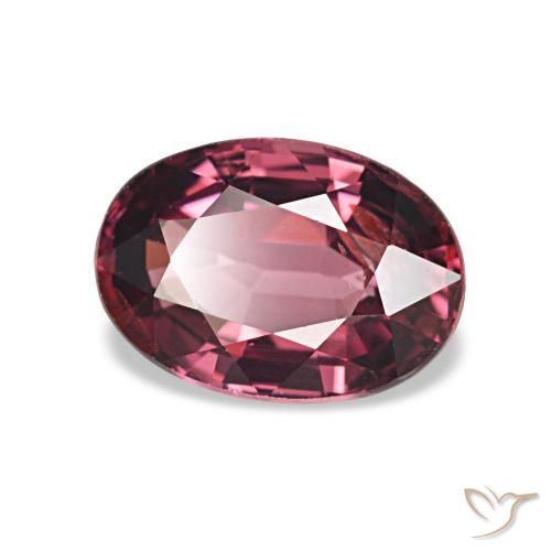 rodolita granada vermelho médio Natural 1.05ct, oval, VS