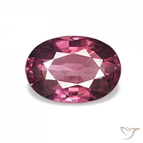 rodolita granada vermelho médio Natural 1.05ct, oval, VS