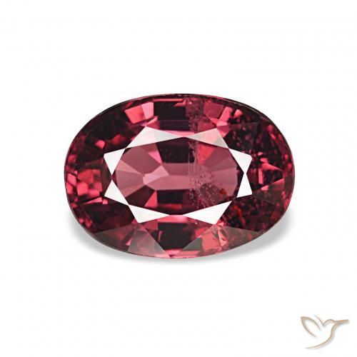 rodolita granada Vermelho escuro Natural 1.21ct, oval, VS