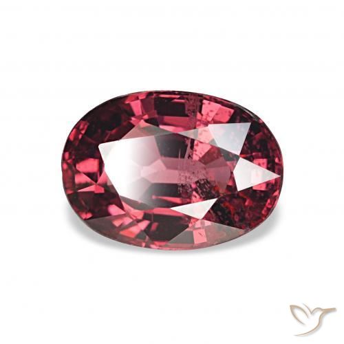 rodolita granada Vermelho escuro Natural 1.21ct, oval, VS