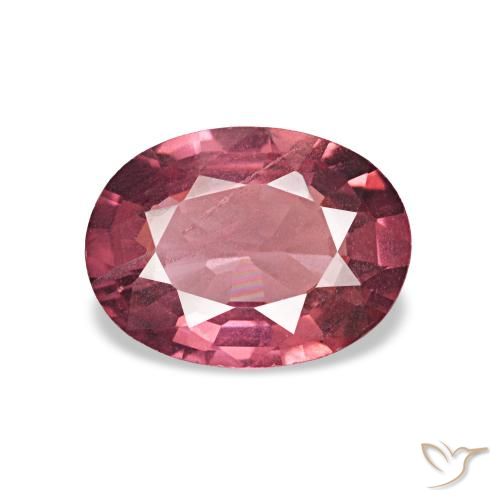 rodolita granada Vermelho escuro Natural 0.82ct, oval, VS