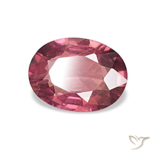 rodolita granada Vermelho escuro Natural 0.82ct, oval, VS