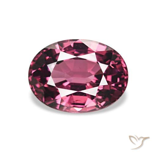 rodolita granada Vermelho Rapberry Natural 1.18ct, oval, VS