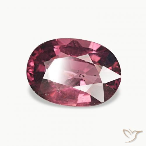 rodolita granada vermelho médio Natural 1.15ct, oval, VS