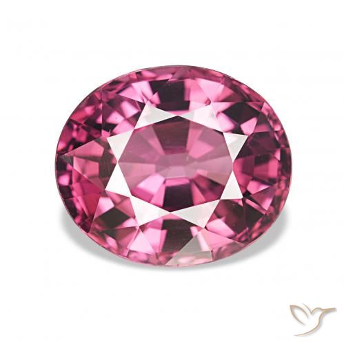 rodolita granada Roxo Intenso Natural 2.87ct, oval, VVS-VS